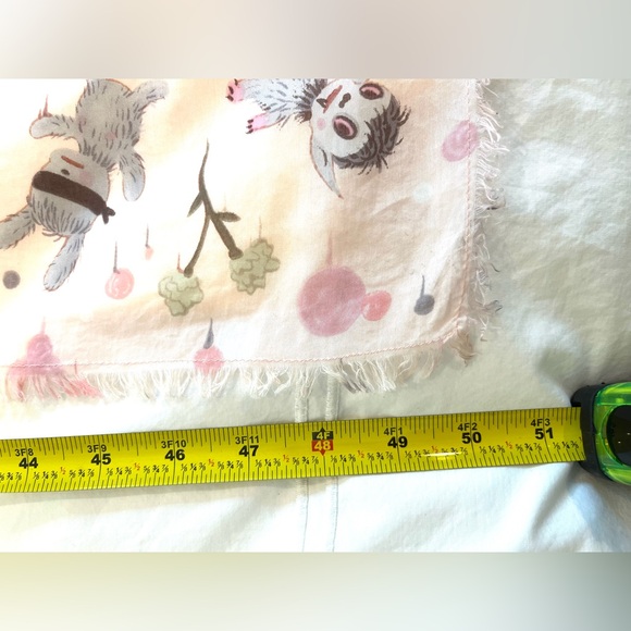 COACH Gary Baseman Art SCARF! Oversized Square. Cotton Silk Blend. *Rare* - Picture 6 of 10